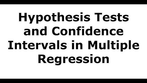 Hypothesis Tests & Confidence Intervals in Multiple Regression: F-test & Omitted Variable Bias