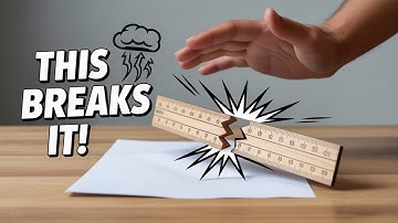 Can You REALLY Break a Ruler With Just One Sheet of Paper