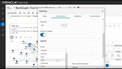 Working with Graph Studio in Autonomous Database