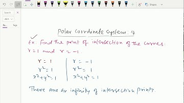 Polar coordinate system : - ( Point of intersection of two polar curves ; Solving problems ) - 14.