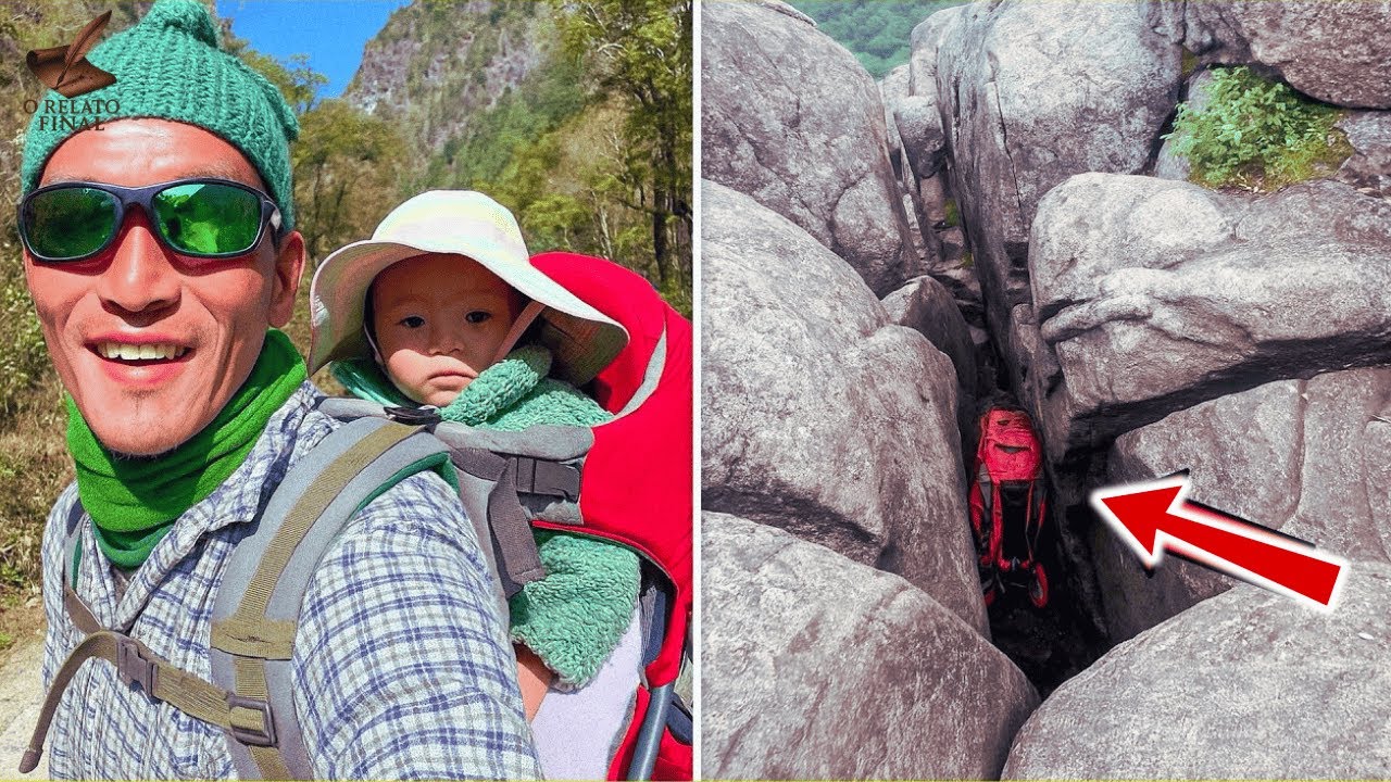 Pai e filha somem nas montanhas  5 anos depois, caminhantes acham algo preso em uma fenda