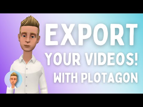 How to Export a Video in Plotagon! (iPhone - Moblie)
