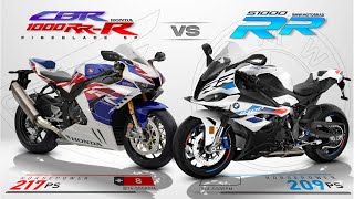 2023 Honda CBR1000RRR Fireblade SP VS 2023 BMW S1000RR  ┃ Superbikes Comparison