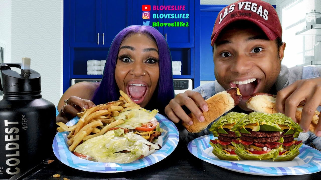 5 GUYS KETO BURGER AND HOT DOG MUKBANG WITH DARIUS