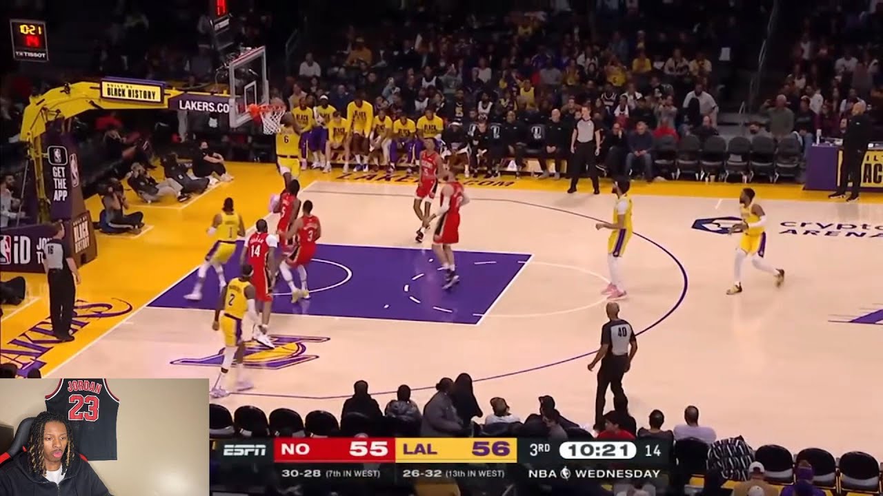 JordioReacts To New Orleans Pelicans vs Los Angeles Lakers - Full Game