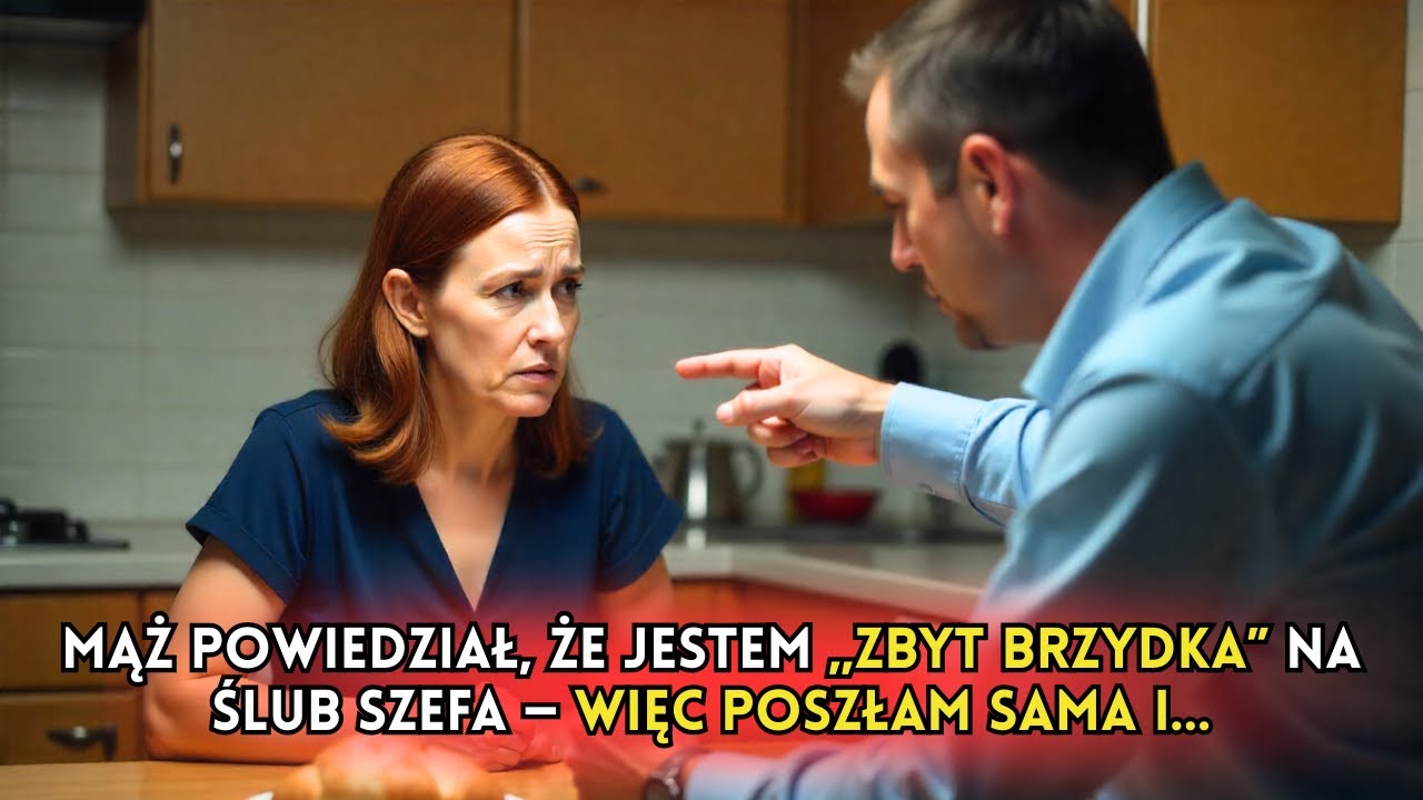 Mąż powiedział, że jestem „zbyt brzydka” na ślub szefa — więc poszłam sama i...