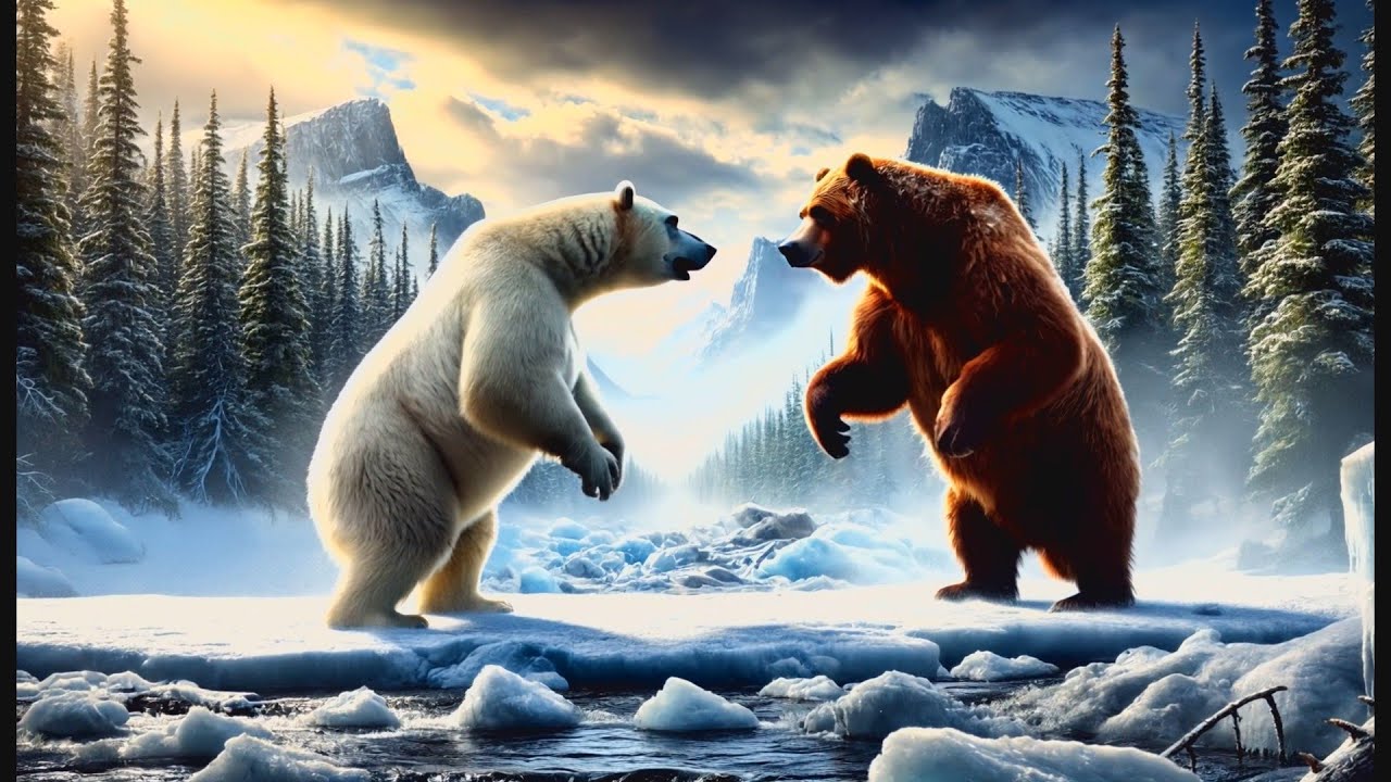 4K Bear Face Off