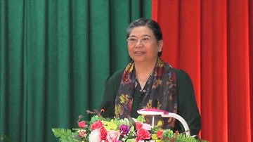 Phó Chủ tịch Thường trực Quốc hội Tòng Thị Phóng tiếp xúc cử tri tại Sơn La