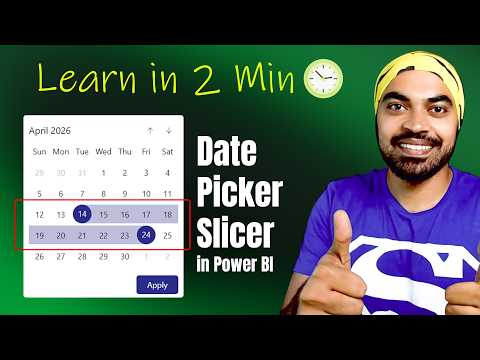 How to Create a Date Picker Slicer in Power BI