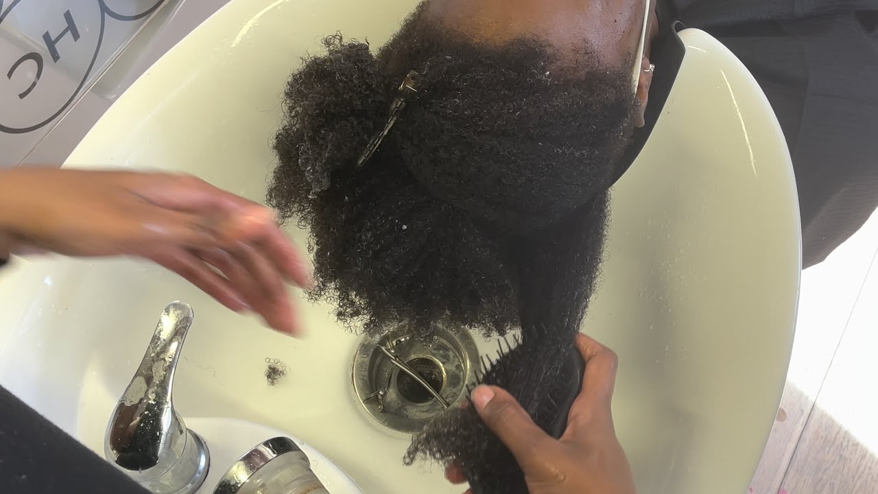 Washing & Detangling Afro Hair Episode 11 YouTube