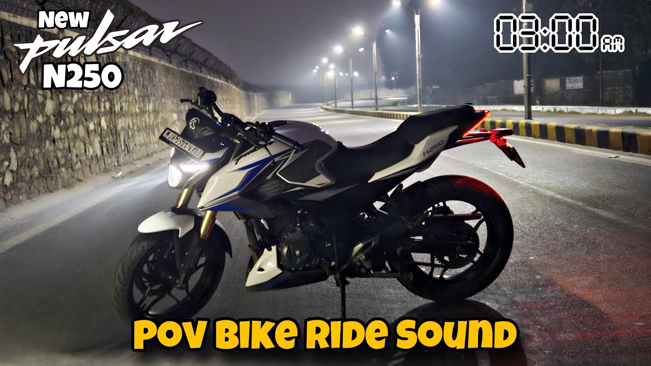 New Pulsar N250 POV Raw Aggressive Ride || Pulsar N250 POV Raw Bike Exhaust Sound ||