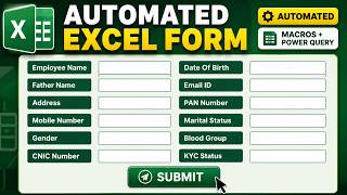 Excel VBA &amp; Power Query: Automated Employee Data Entry System [Full Tutorial 2026]