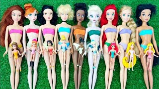 Disney Princess Doll Makeover ~ DIY Miniature Ideas for Barbie - Wig, Dress, Faceup, and More! DIY