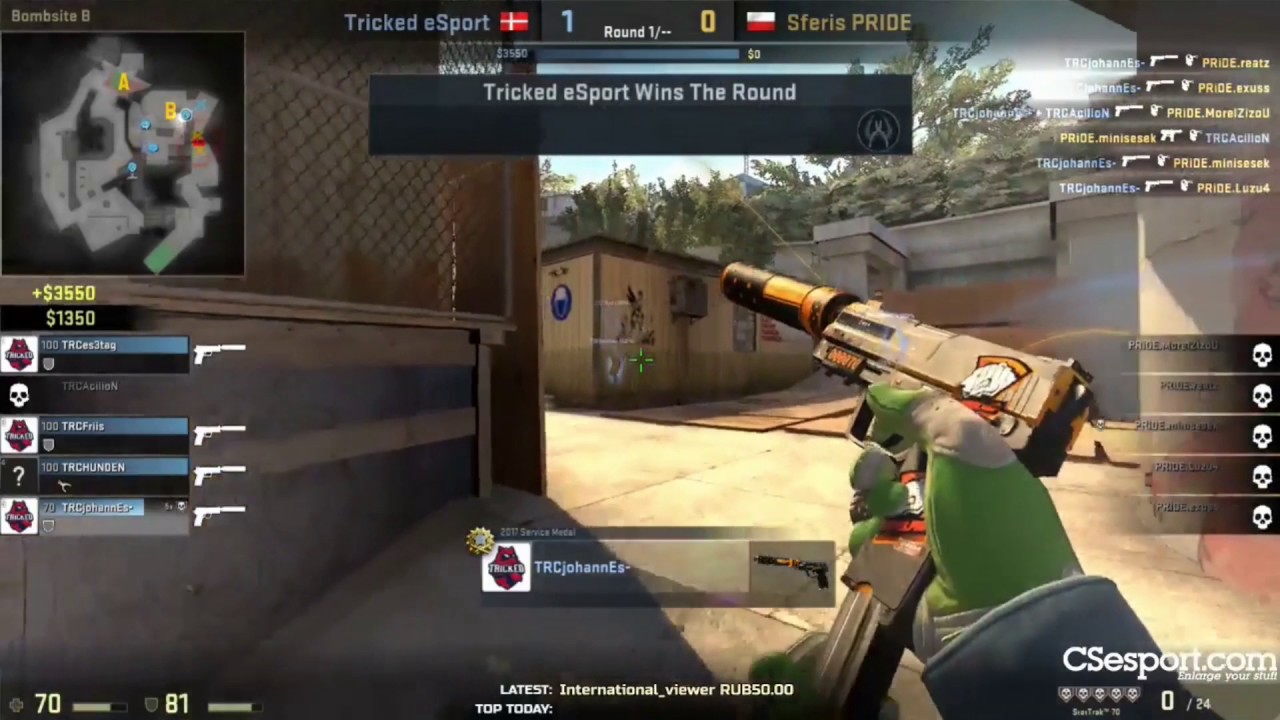 b0RUP 5 HS ACE vs Pride [ pistol round ]