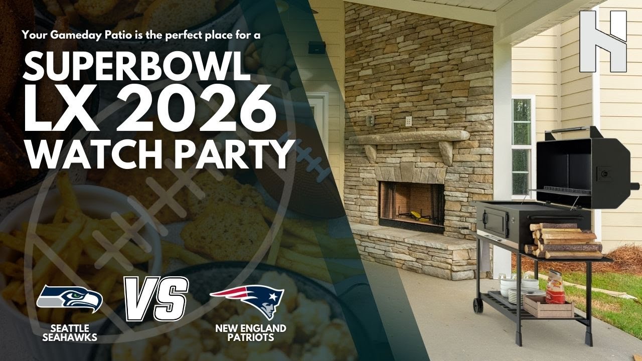 The Ultimate Super Bowl Party Space? Our Gameday Patio 🏈🔥
