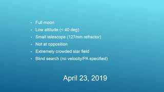 Synthetic Tracking Asteroid Challenge Wealth