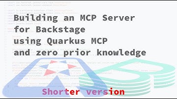 Creating a Backstage MCP server from scratch (short version)