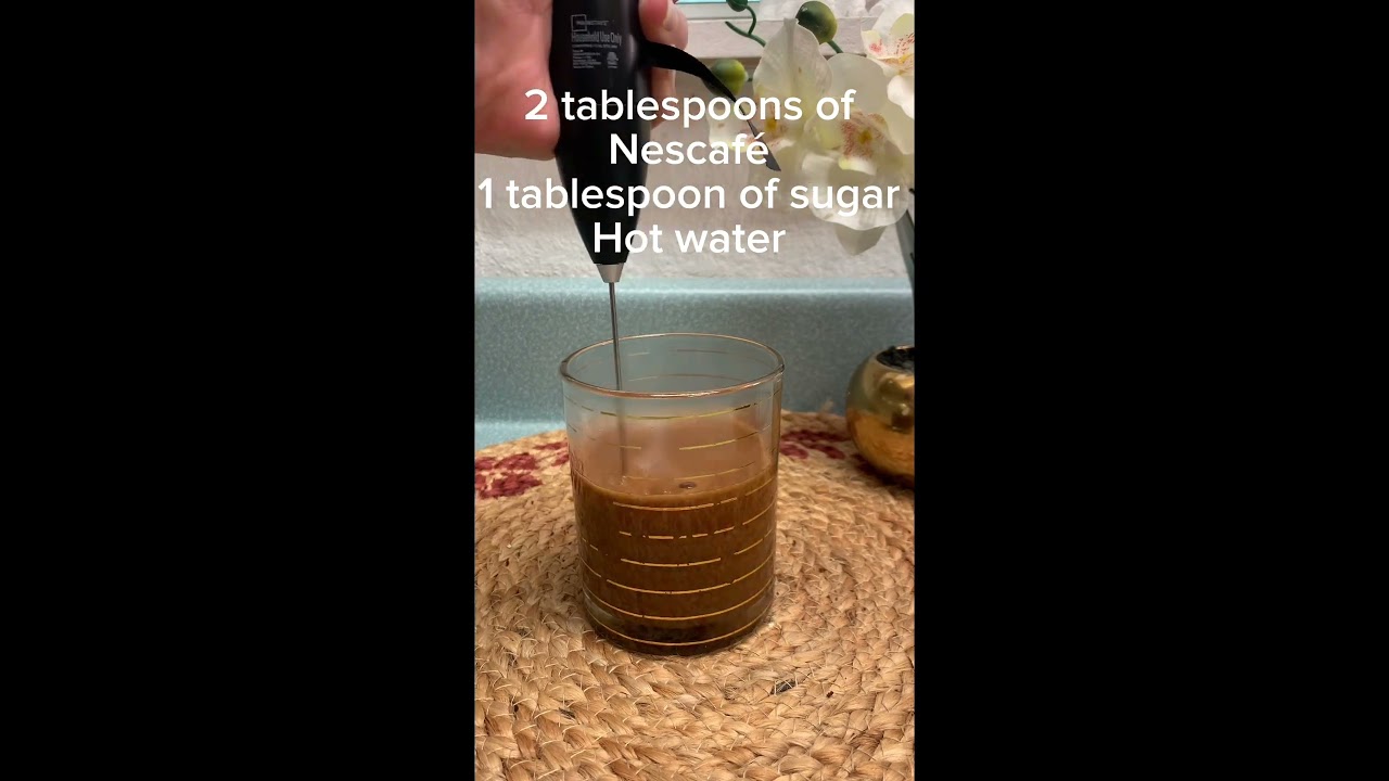 Whipped coffee with vanilla ice cream: summer 