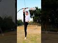 Amazing archery talent by girl 🔥 #trendingshorts #trending #viral #edit#martialarts #archery