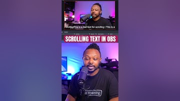 Add SCROLLING TEXT in OBS #obstutorials