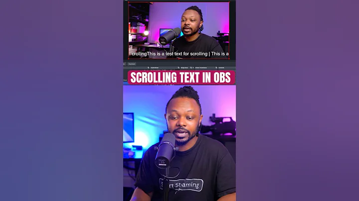 Add SCROLLING TEXT in OBS #obstutorials
