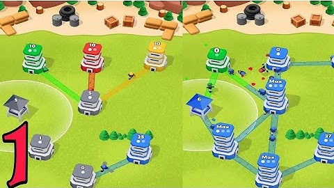 Tower War - Gameplay Walkthrough All Levels 1-10 ( android,iOS )