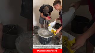Mixing Cement Has Never Looked This Fast! 🌀 Powerful Double-Paddle Mixer