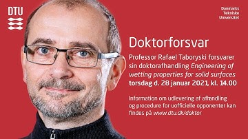 Engineering of wetting properties for solid surfaces - Doctor dissertation by Rafael Taboryski