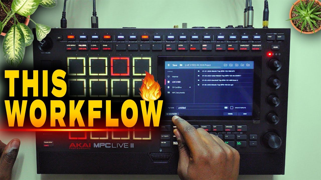 Создание современного мелодичного трэп-бита на MPC Live 3: быстрый рабочий процесс.