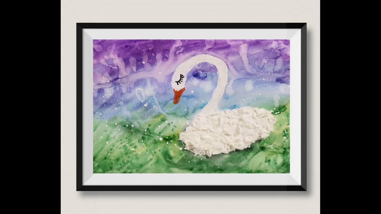 创意美术课｜《白天鹅 The Swan》｜适合3到6岁的小朋友