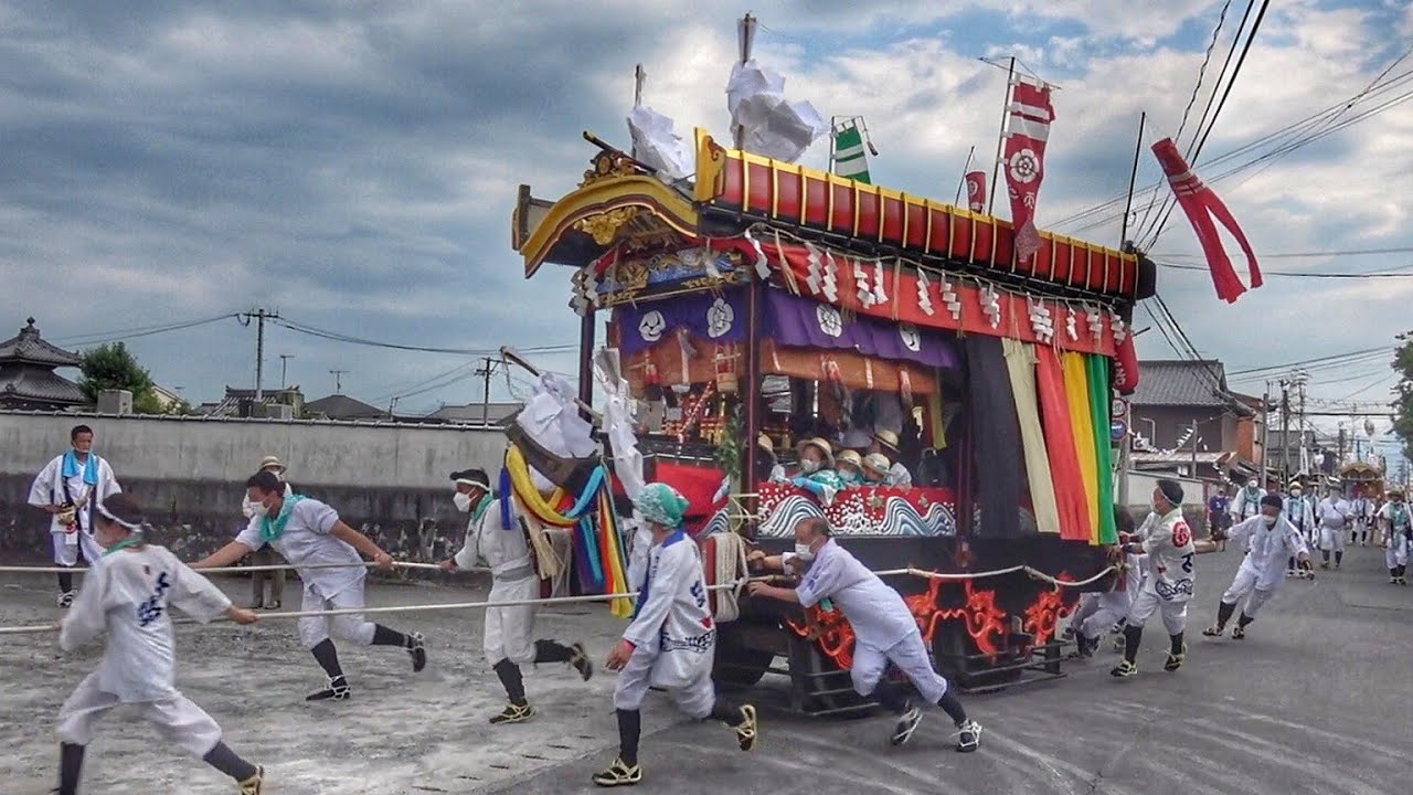 中津祇園2022 下祗園先車 下正路町 練り込み 闇無濱神社 御神幸・御巡行　2022.7.24