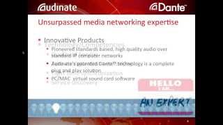 Dante: Symetrix and Audinate join forces to discuss Dante.