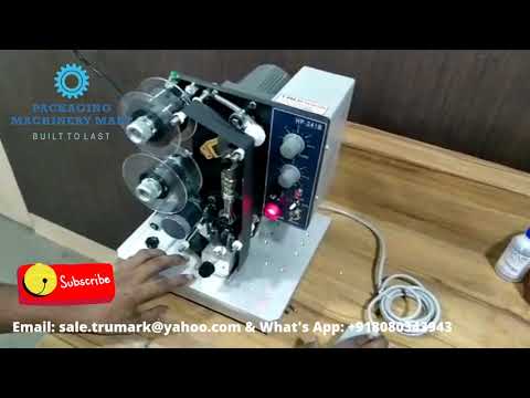 SEMI AUTOMATIC BATCH CODING MACHINE