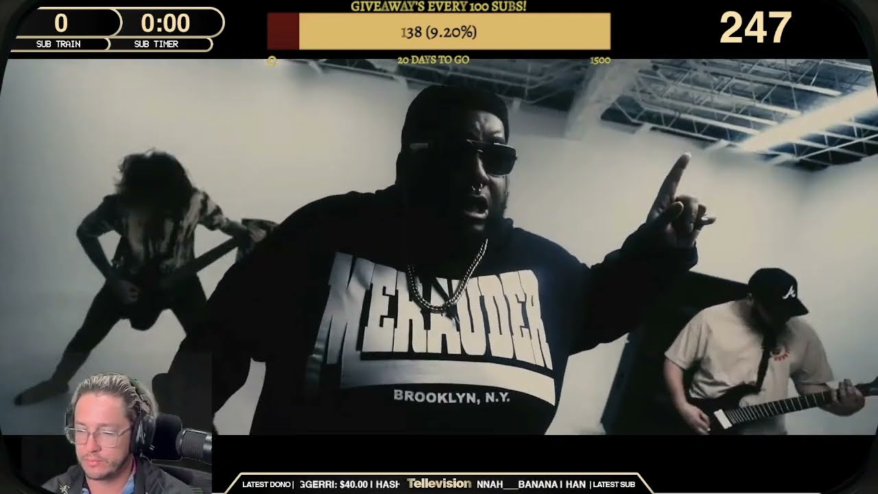 Telle reacts to  Filth, Cherry during Music Monday live on stream.