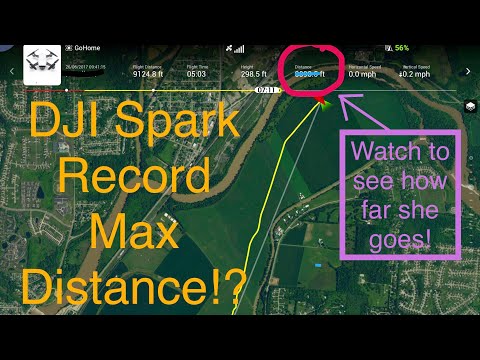 dji spark distance