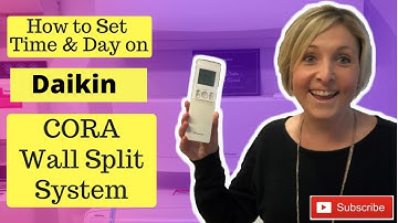 Daikin Cora Q-Series Remote: Set Time & Day Correctly | Step-by-Step Guide