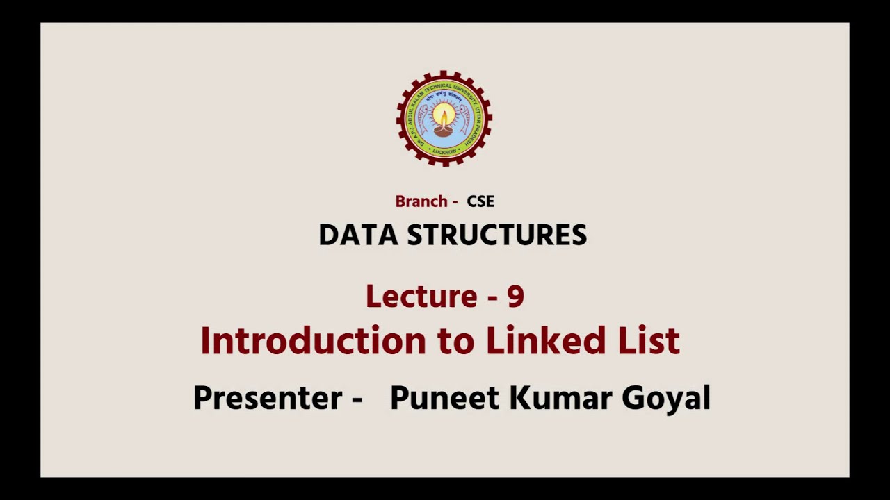 Data Structures Introduction to Linked List | AKTU Digital Education