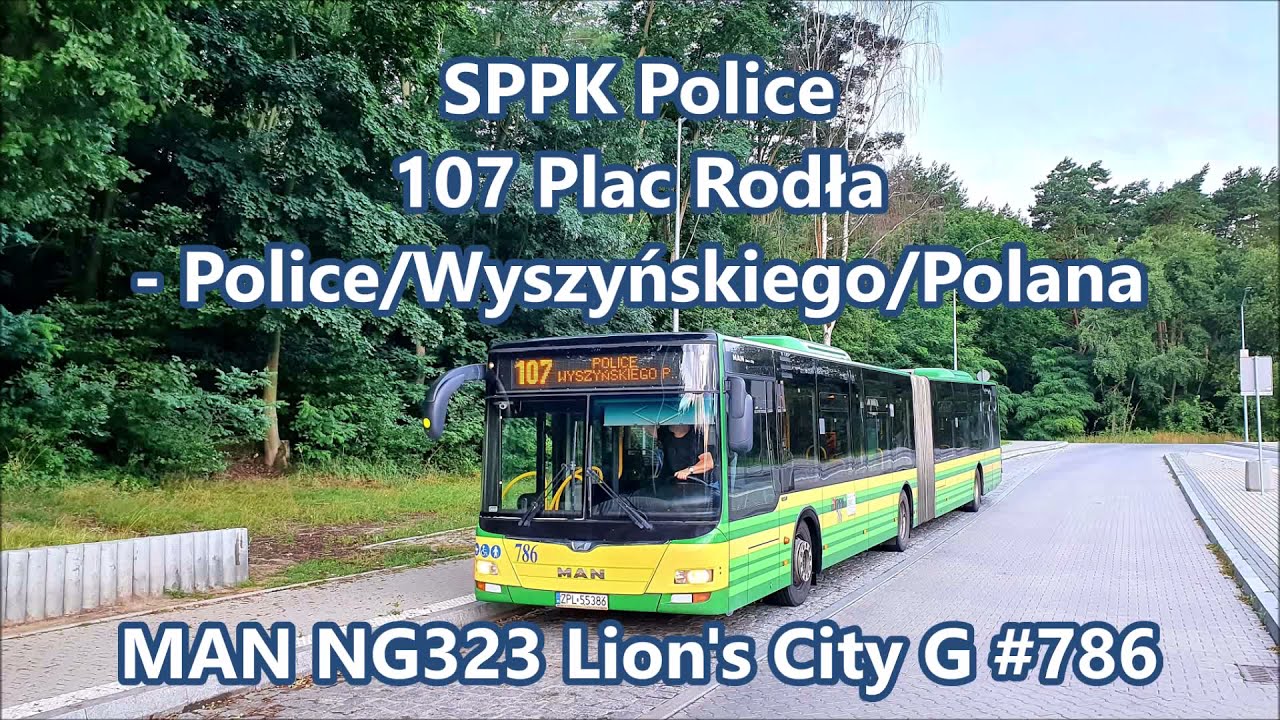 SPPK Police - linia 107, MAN NG323 Lion's City G #786
