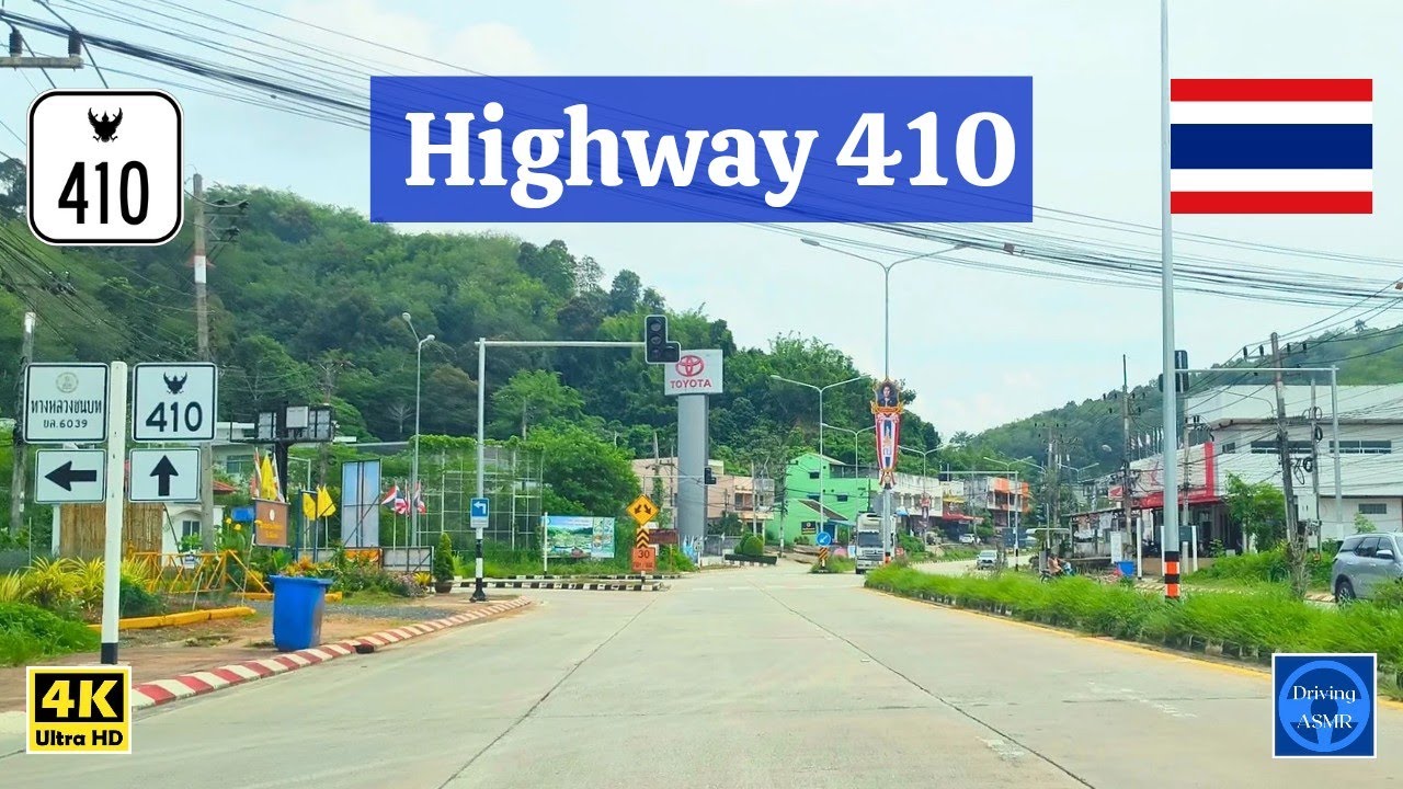 [4K] Highway 410 of Thailand ! [ Part 1 ] | Driving ASMR