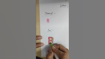 Letter "B" | Writing Tutorial  #lettering #calligraphy #forkids