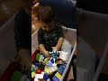 Smart baby boy playing with his toys 6 March 2021