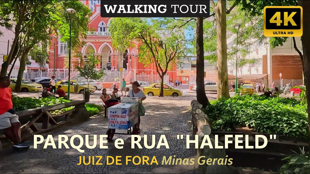Conhecendo o Parque e Rua Halfeld em Juiz de Fora, MG 