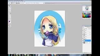 Speed painting button Drawing process -Nino - Arakawa under the bridge - Belli-buttons