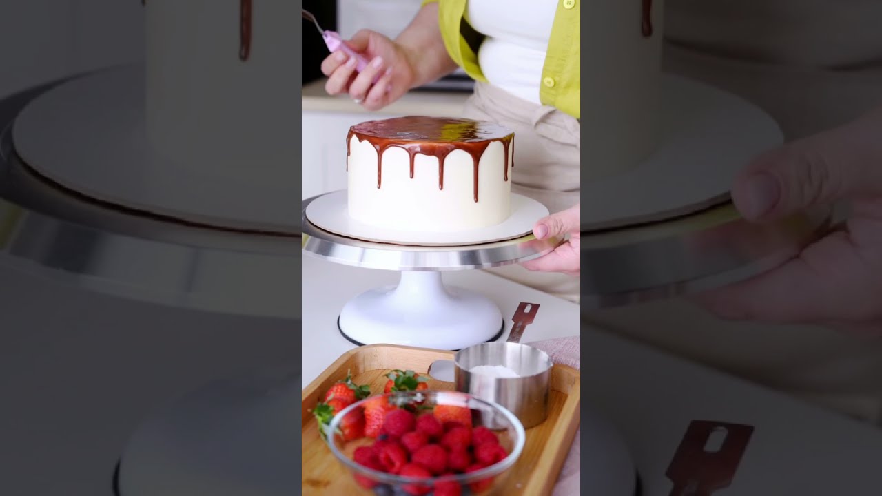 Tutorial Perfect Drips For Chocolate Drip Cake 30 Second Quick Trick