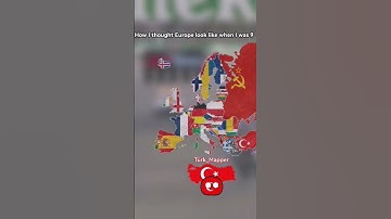 How I thought Europe look like when I was 9 years old #maps #history #map #shortvideo #europe