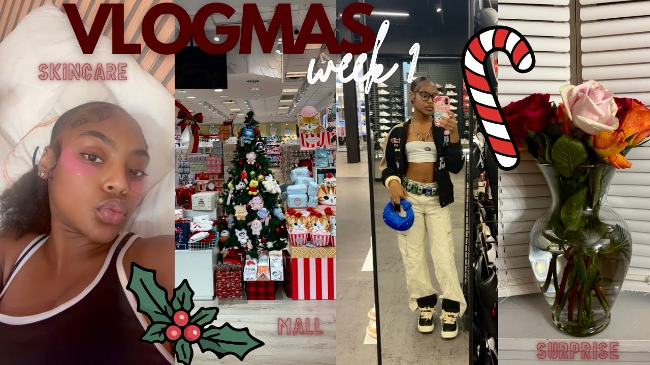 VLOGMAS НЕДЕЛЯ 1: Недавние покупки, новогодняя ёлка, уютный вечерний распорядок, установка иллюми...