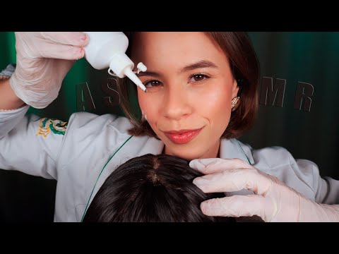 Examinando e Tratando seu Couro Cabeludo & ROSTO  |  Roleplay Dermatologista Relaxante