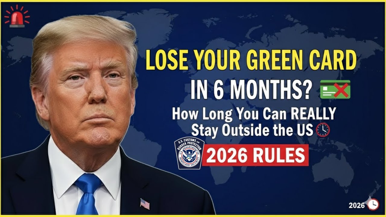 Lose Your Green Card in 6 Months? How Long You Can REALLY Stay Outside the US (2026 Rules)