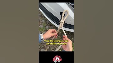 Do you know how to tie a tow rope?driving #skills #tips #knowledge #fpy