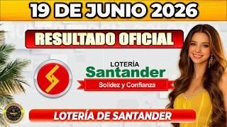 RESULTADO LOTERÍA DE SANTANDER HOY 19 de JUNIO 2026 🟡 #chance
